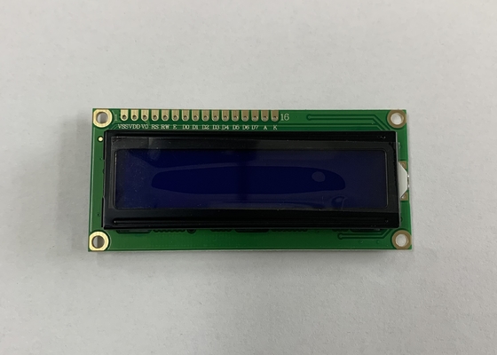 Μονόχρωμη οθόνη LCD 1602 χαρακτήρων STN μπλε αλφαριθμητική LCD 16X2
