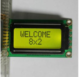 Επαγγελματικό Backlight RYB0802A των άσπρων οδηγήσεων ενότητας επίδειξης χαρακτήρα LCD 8x2
