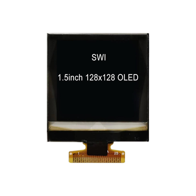 1.5» επίδειξη άσπρη ενότητα I2C SH1107 τετραγωνικό OLED 128x128 LCD OLED επίδειξης 1,5 ίντσας