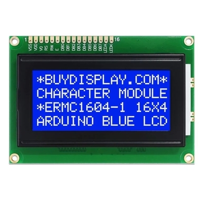 Υψηλής ευκρίνειας 1604 χαρακτήρες STN Γαλάζια αρνητική οθόνη LCD 16X4 Μονοχρώμιο