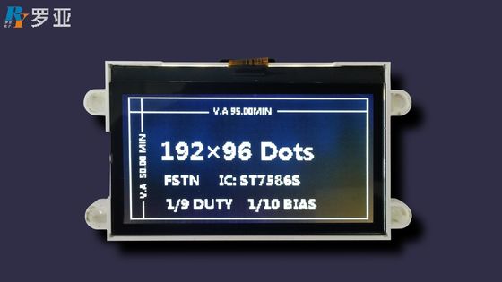 192*64dots επίδειξη ενότητας LCD Backlight των γραφικών χαμηλής ισχύος οδηγήσεων κατανάλωσης stn-γκρίζων άσπρων