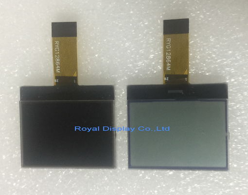 Σημεία STN ενότητας 128x64 βαραίνω LCD επίδειξης συνδετήρων LCM FFC γκρίζα