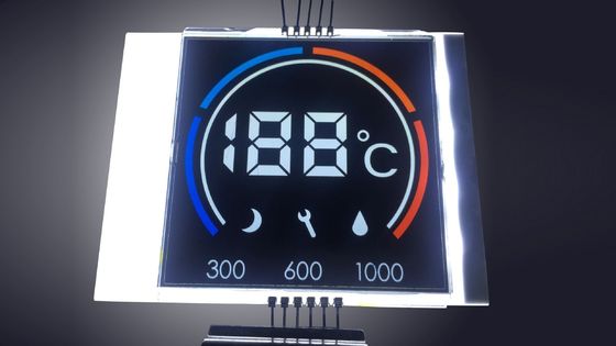 Αριθμητική πολύχρωμη επίδειξη 3.3V FSTN 7 τμήματος LCD για τη θερμοστάτη