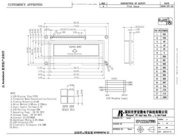 ΕΝΌΤΗΤΑ ΒΑΡΑΊΝΩ LCD οδηγών ODM ST7565R cOem με PCBA RYP13232AGFTWWN