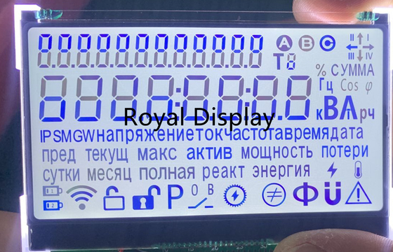 Μεταδιδόμενος αρνητικός επίδειξης VA 7 τμημάτων LCD μικροϋπολογιστών μίνι μικροσκοπικός διαφανής