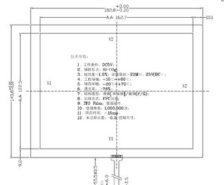 CDG8671-7.0 4 ανθεκτικός cOem επιτροπής οθόνης αφής καλωδίων/ODM διαθέσιμοι
