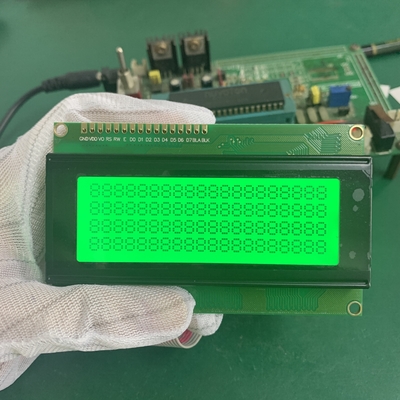 4x20 Μοντέλο οθόνης LCD χαρακτήρων με κίτρινο πράσινο φως