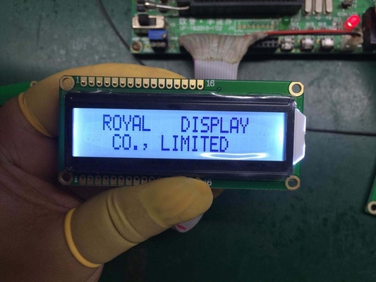 16x2 χαρακτήρας 6 η ώρα οπτική κατεύθυνση LCD πάνελ με Aip31066 Driver IC