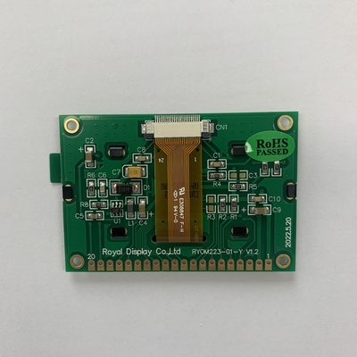 8 Bit Parallel 2.23' OLED LCD Display 128X32 Dots Κίτρινη/Λευκή/Πράσινη γραμματοσειρά