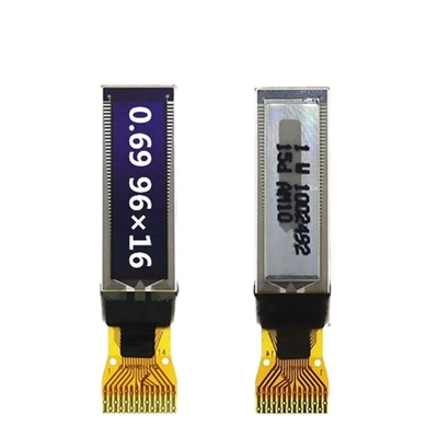 COG Μονόχρωμα Μίνι Μέγεθος 0,69' OLED LCD Πίνακα 96X16 μονάδα οθόνης σημείων