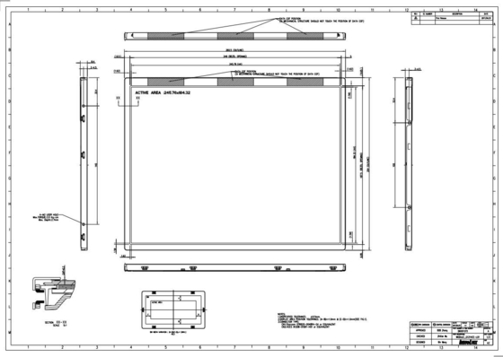 G121XCE-L01 12.1 ίντσες Innolux TFT LCD Μοντέλο 1024*RGB*768 262k/16.2M Χρωματική οθόνη