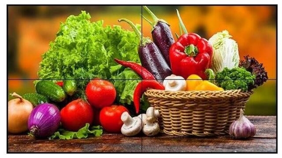 SLCD 55' 65' 75' 2K FHD Πίνακα LCD με συνδυασμό Προσαρμοσμένο 3.5mm Ultra Slim Bezel