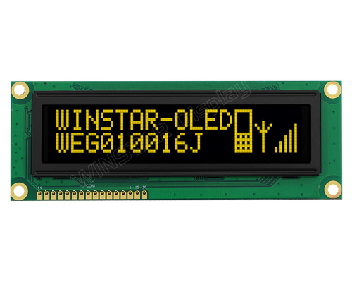 OLED LCD Μοντέλο 3.84'' 100*16 Γράφη Super Wide Θερμοκρασία 5.0v Winstar Αντικατάσταση