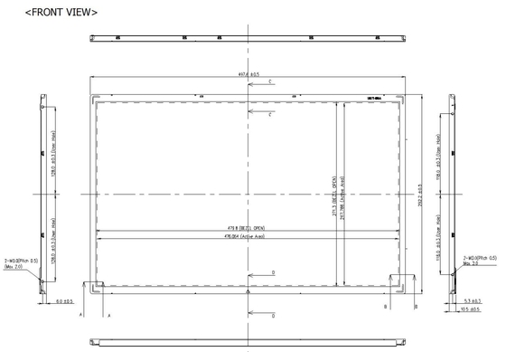 21.5' TFT LCD Full HD LG οθόνη 1920*1080 RGB ελεύθερη προβολή υψηλής αντίθεσης