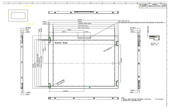 10.4′ TFT LCD INNOLUX G104AGE-L02 800*600 RGB ευρεία προβολή ευρείας θερμοκρασίας