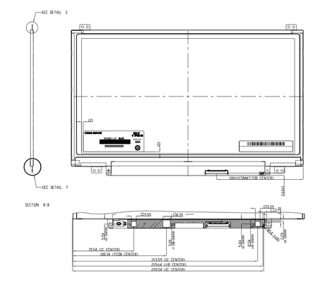 11Δείκτης οθόνης οθόνης TFT LCD 1366*768 RGB N116BGE-L41