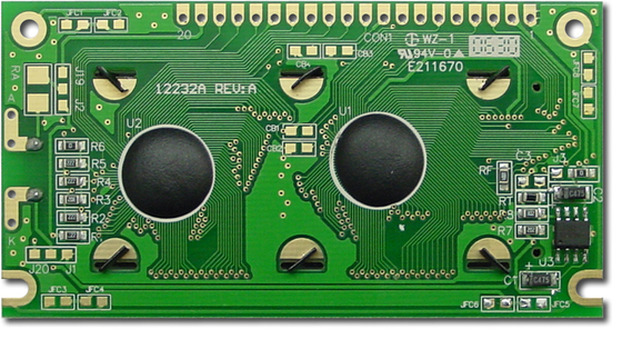 122*32 Εικαστική μονάδα LCD CFAG12232A-TMI-TA STN Γαλάζια μεταδοτική οθόνη ευρείας θερμοκρασίας 6H