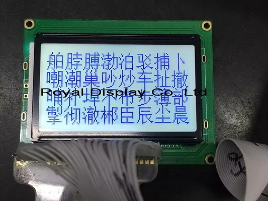 128*64 Μοδούλα γραφικής οθόνης LCD με φως πίσω με AT0107/AT0108 Διοδηγός 20 πιν βιομηχανική οθόνη