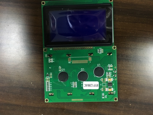128*64 Μοδούλα γραφικής οθόνης LCD με φως πίσω με AT0107/AT0108 Διοδηγός 20 πιν βιομηχανική οθόνη
