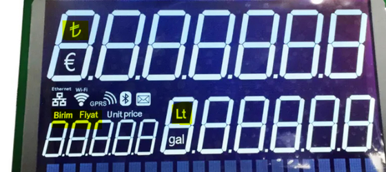 Διαπεραστική αρνητική μονάδα LCD DFSTN για υπερευρύ εύρος θερμοκρασίας των διανεμητήρων καυσίμου