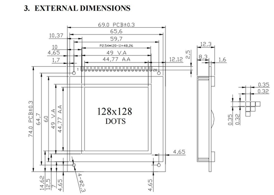 DFSTN Μοντέλο LCD για την βιομηχανική οθόνη διανομής καυσίμου Υπερ-ευρεία θερμοκρασία Διαπεραστική αρνητική Προσαρμόσιμη