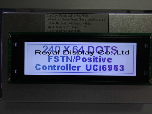 240*64 Γράφη FSTN LCD Μοντέλο Με PCB Μεγάλη Μεγέθους Βιομηχανική Οθόνη