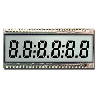 8 ψηφιακό τμήμα LCD Μοντέλο TN ανακλαστική βιομηχανική οθόνη μεγάλης θερμοκρασίας