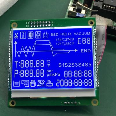 Μεταδιδόμενη αντανακλαστική γραφική LCD επίδειξη μονοχρωματικό 128x32 STN