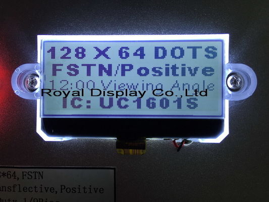 Μονοχρωματική LCD STN/Blue/Negative 128X64 επίδειξη ψηφίσματος 45mA Backlight για το τηλέφωνο γραμμών εδάφους