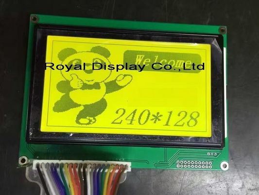 FSTN 75mA Backlight 240x128 διαστίζει την ενότητα FFC επίδειξης ΣΠΑΔΊΚΩΝ LCD με άσπρο Blacklight