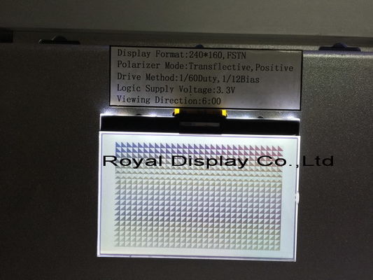 240X160 σημεία STN UC1611S με την άσπρη ενότητα βαραίνω ενότητας LCD οθόνης αφής χρώματος μονοχρωματική γραφική