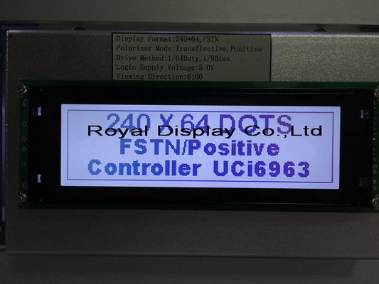 Μονοχρωματική 24064 LCD βαραίνω τύπων 240X64 cOem Stn FSTN ODM γραφική επίδειξη ενότητας Stn