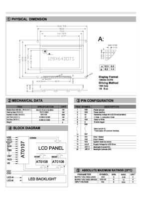 Χονδρική επιτροπή ενότητας LCD επίδειξης Cog/COB 128X64 Blacklight γραφική μονο LCD