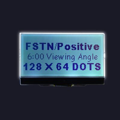 12864 seriesparallel ενότητα υγρής επίδειξης κρυστάλλου 3V των θετικών μικρών οδηγήσεων μεγέθους σημείων άσπρων/ηλέκτρινων backlight LCD