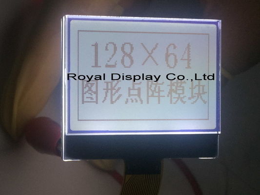 Σημεία STN ενότητας 128x64 βαραίνω LCD επίδειξης συνδετήρων LCM FFC γκρίζα