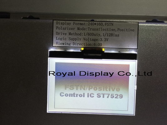 Γραφική LCD Stn γκρίζα 240X160 παράλληλη LCD σημείων ενότητα επίδειξης επίδειξης FFC