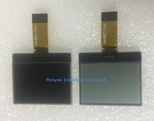 Γκρίζα 128X64 μήτρα σημείων OEM/ODM Stn με την επίδειξη RYG12864M ST7565R ενότητας LCD ΣΠΑΔΊΚΩΝ LCD Blacklight