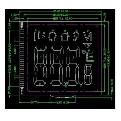 Θετική ενότητα 3V RYD2119TM-01 ΒΑΡΑΊΝΩ LCD FPC FSTN TN για το υπέρυθρο θερμόμετρο
