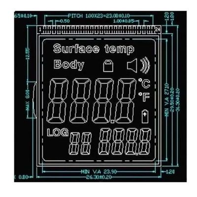 Θετική ενότητα 3V RYD2119TM-01 ΒΑΡΑΊΝΩ LCD FPC FSTN TN για το υπέρυθρο θερμόμετρο
