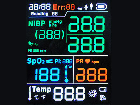 12864 θετική LCD επίδειξη 1/9 Stn RoHS FSTN δασμός για την μπαταρία εισαγωγής