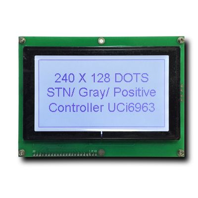 Γκρίζα θετική γραφική RGB LCD LCD οθόνη επίδειξης 240X128 FSTN 3.3V