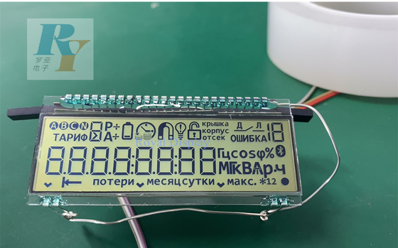 Προσαρμοσμένη επίδειξη LCD καρφιτσών μετάλλων 7 τμήματος της TN ψηφιακή για το ηλεκτρονικό υδρόμετρο μπαταριών