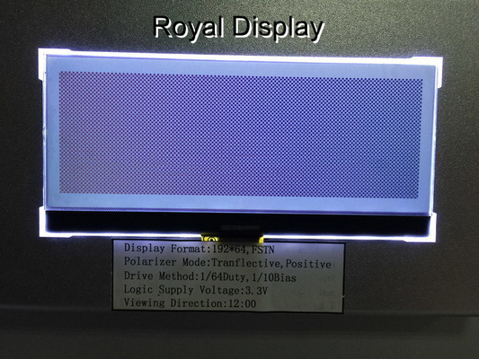 192X64dots FSTN γραφική θετική LCD ενότητα βαραίνω LCD επίδειξης μονοχρωματική