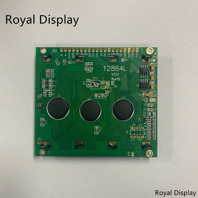 128X64dots STN κιτρινοπράσινη γραφική LCD ενότητα ΣΠΑΔΊΚΩΝ LCD επίδειξης μονοχρωματική