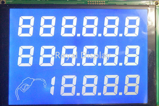 Αρνητικός LCD πίνακας επίδειξης Tokheim 5V VDD ΚΠΜ (Κοινή Πολιτική Μεταφορών) LCM για το διανομέα καυσίμων