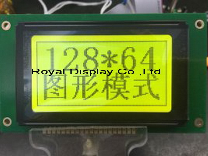 128*64 Γράφη STN LCD Μοντέλο με LED Back Light Μονοχρώμιο 20 Pin ST7565 3,5v Βιομηχανική οθόνη