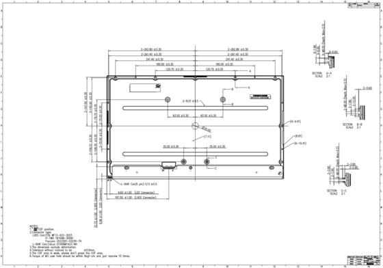 23.8 ιντσών Innolux TFT LCD Μοντέλο R238hca-L3b 1920*1080 Full HD 16.7m Οθόνη