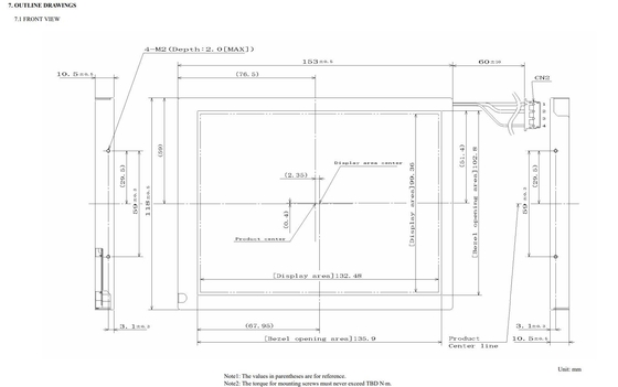 6.5' TFT LCD Module VGA Industrial 640*RGB*480 NEC Αρχική οθόνη Μικρό MOQ