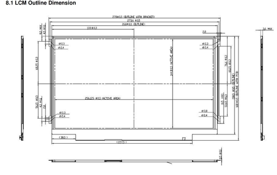 11.6' TFT LCD Module 1366*768 RGB LVDS διεπαφή AUO B116XW03 V0 για φορητό υπολογιστή