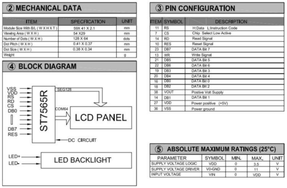 128*64 Εικόνα LCD Μοντέλο FPC Γκρι FSTN Διαφλεκτική ευρεία θερμοκρασία 12H ST7565R Με βιομηχανική οθόνη με πίσω φωτισμό